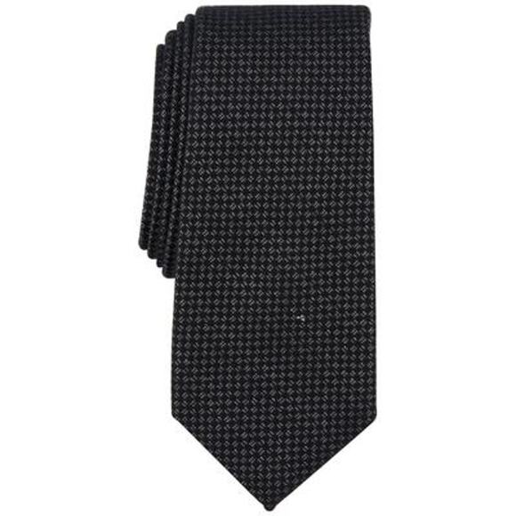 Alfani Men's Sutter Mini-Grid Tie Black NWT - Picture 1 of 3